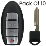 UrbanX Aftermarket Replacement Key Fob – FCC: KR55WK48903 – PN: 285E3-JA05A – 4 Button – 10-Pack