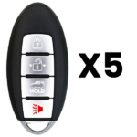 UrbanX Aftermarket Replacement Key Fob – FCC: CWTWB1U815 – PN: 285E33AA0A – 4 Button – 5-Pack