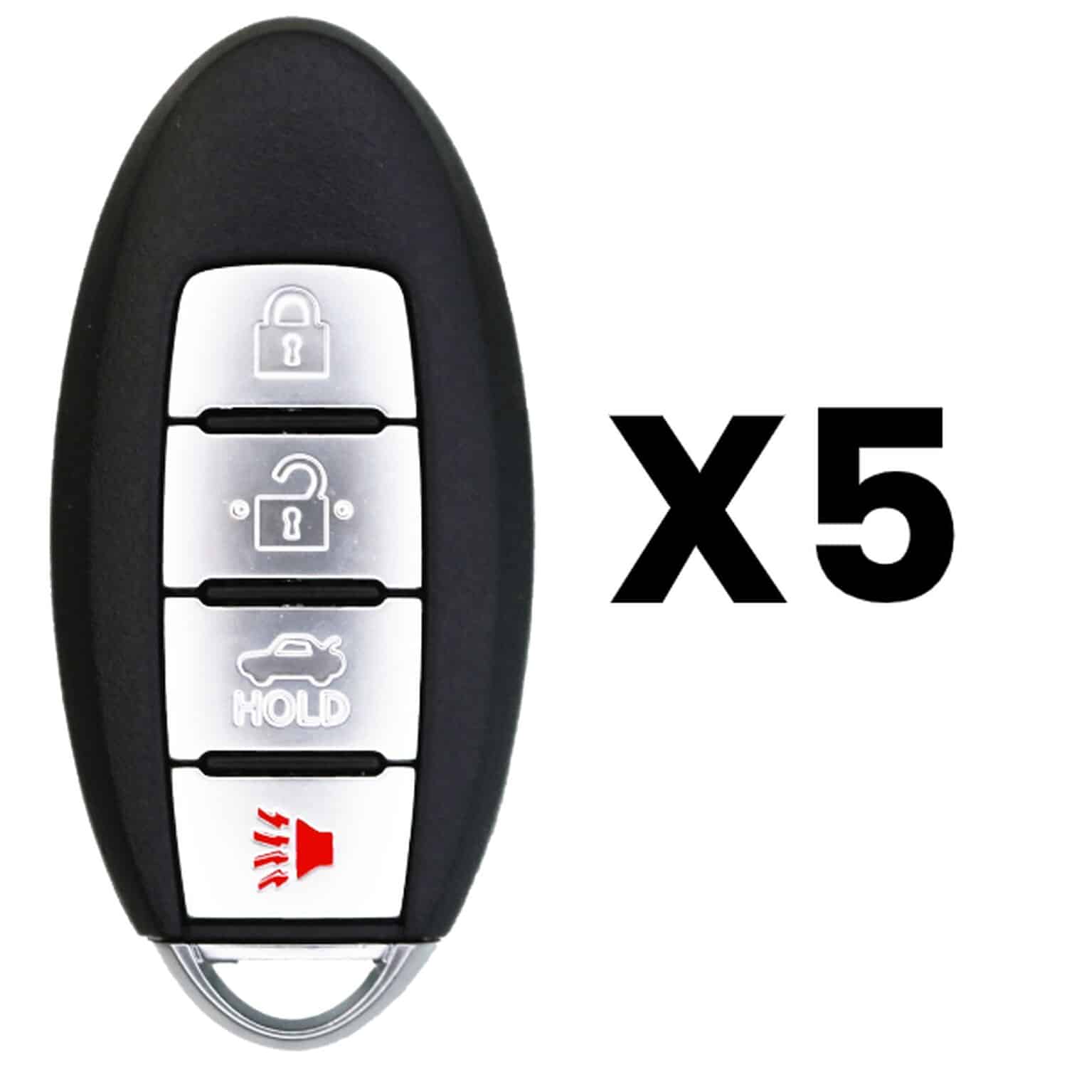 UrbanX Aftermarket Replacement Key Fob – FCC: CWTWB1U815 – PN: 285E33AA0A – 4 Button – 5-Pack UrbanX Aftermarket Replacement Key Fob – FCC: CWTWB1U815 – PN: 285E33AA0A – 4 Button – 5-Pack - Image 1