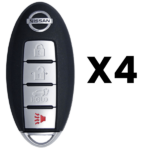 UrbanX Aftermarket Replacement 2014-2018 Nissan Rogue Key Fob – FCC: KR5S180144106 – PN: 285E34CB6C – 4 Button – 4-Pack