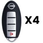 UrbanX Aftermarket Replacement 2014-2018 Nissan Rogue Key Fob – FCC: KR5S180144106 – PN: 285E34CB6C – 4 Button – 4-Pack