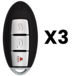 UrbanX Aftermarket Replacement Key Fob – FCC: CWTWBU729 – PN: 285E3EM31D – 3 Button – 3-Pack
