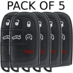 UrbanX Aftermarket Replacement Key Fob – FCC: M3N-40821302 – PN: 56046759AF – 5 Button – 5-Pack