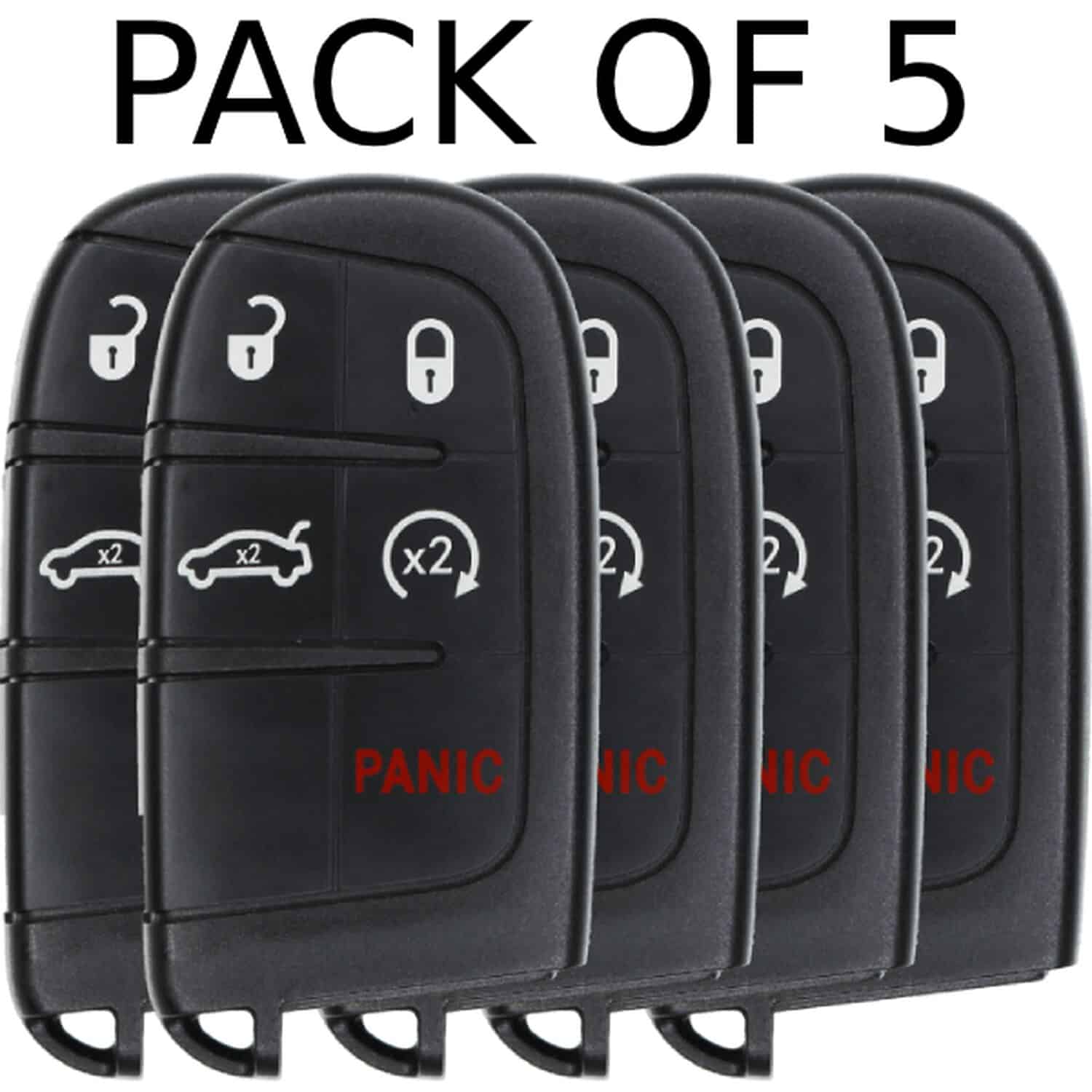 UrbanX Aftermarket Replacement Key Fob – FCC: M3N-40821302 – PN: 56046759AF – 5 Button – 5-Pack UrbanX Aftermarket Replacement Key Fob – FCC: M3N-40821302 – PN: 56046759AF – 5 Button – 5-Pack - Image 1