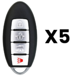UrbanX Aftermarket Replacement Key Fob – FCC: KR5S180144014 – PN: 285E3-9HS4A – 4 Button – 5-Pack
