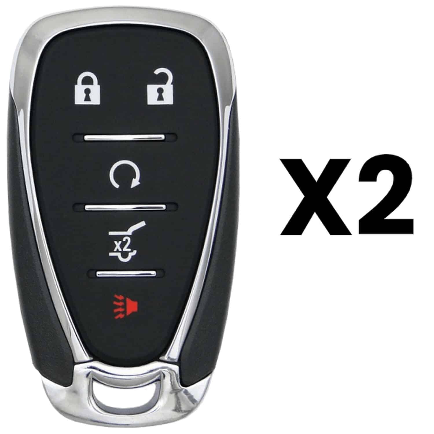 UrbanX Aftermarket Replacement 2018-2021 Chevrolet Equinox Key Fob – FCC: HYQ4AA – PN: 13529650 – 5 Button – 2-Pack UrbanX Aftermarket Replacement 2018-2021 Chevrolet Equinox Key Fob – FCC: HYQ4AA – PN: 13529650 – 5 Button – 2-Pack - Image 1