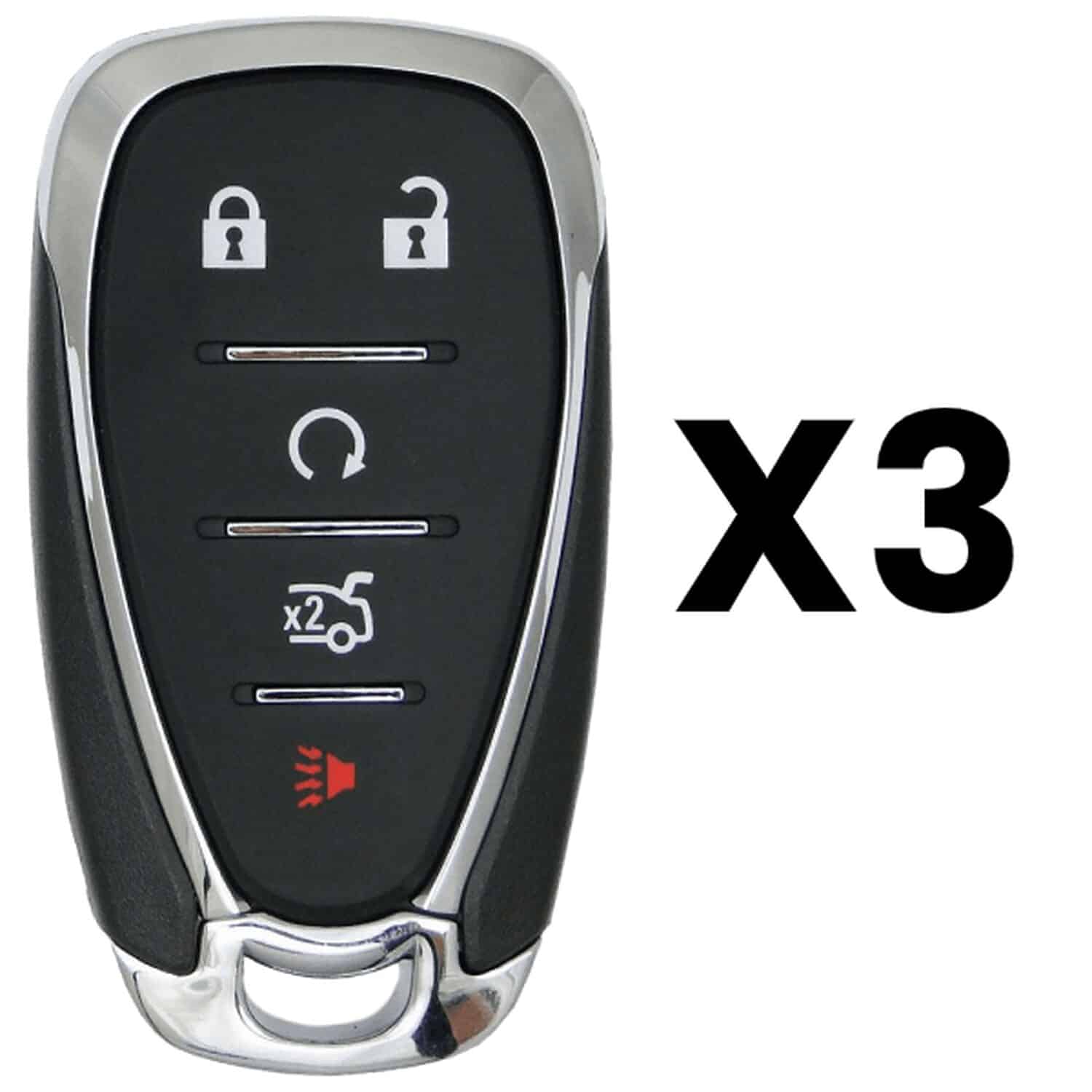 UrbanX Aftermarket Replacement Key Fob – FCC: HYQ4AA – PN: 13529663 – 5 Button – 3-Pack UrbanX Aftermarket Replacement Key Fob – FCC: HYQ4AA – PN: 13529663 – 5 Button – 3-Pack - Image 1