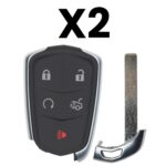 UrbanX Aftermarket Replacement Key Fob – FCC: HYQ2EB – PN: 13598538 – 5 Button – 2-Pack