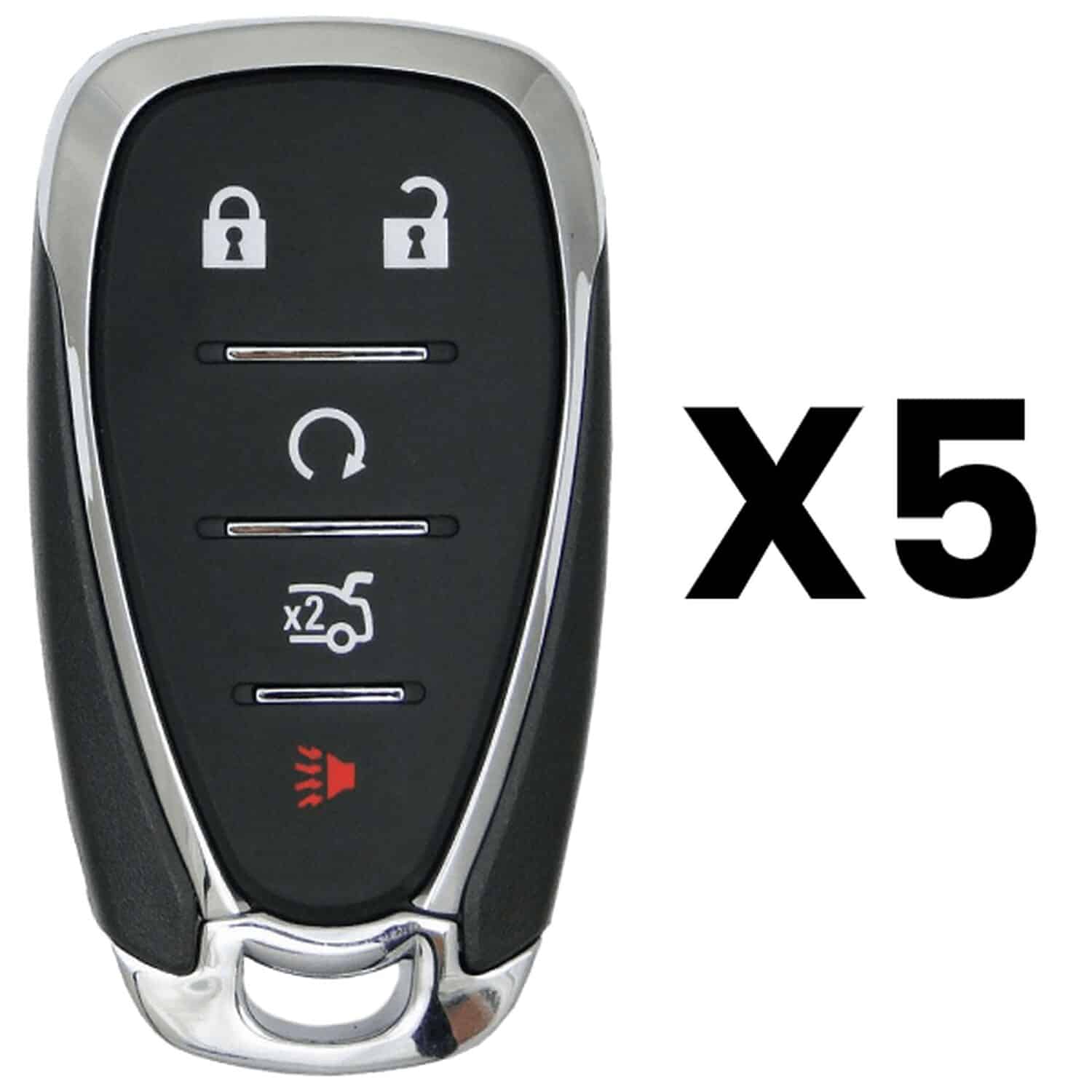 UrbanX Aftermarket Replacement Key Fob – FCC: HYQ4EA – PN: 13529662 – 5 Button – 5-Pack UrbanX Aftermarket Replacement Key Fob – FCC: HYQ4EA – PN: 13529662 – 5 Button – 5-Pack - Image 1