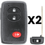 UrbanX Aftermarket Replacement Key Fob – FCC: HYQ14ACX – PN: 89904-47230 – 3 Button – 2-Pack