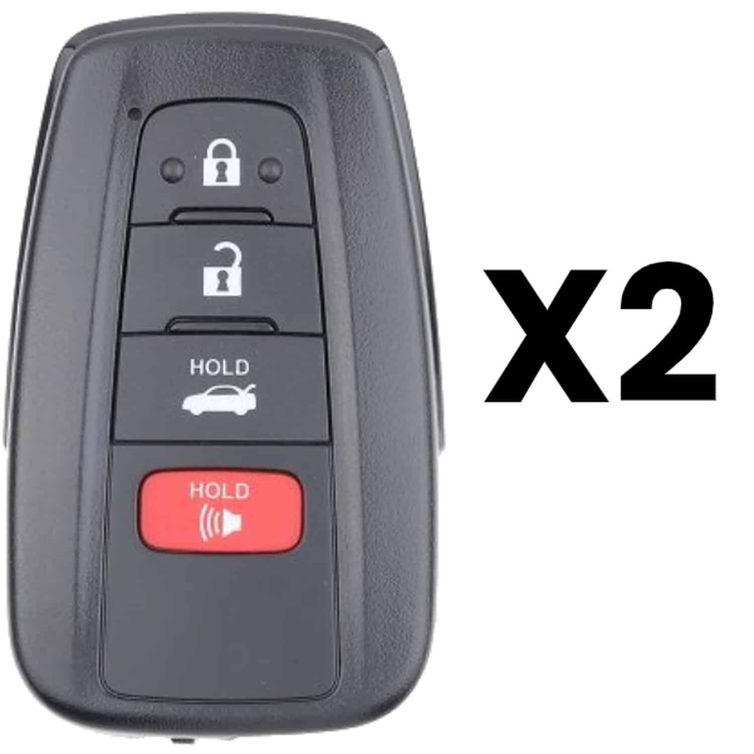 UrbanX Aftermarket Replacement 2018-2022 Toyota Camry Key Fob – FCC: HYQ14FBC-0351 – PN: 8990406220 – 4 Button – 2-Pack UrbanX Aftermarket Replacement 2018-2022 Toyota Camry Key Fob – FCC: HYQ14FBC-0351 – PN: 8990406220 – 4 Button – 2-Pack - Image 1