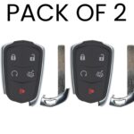 UrbanX Aftermarket Replacement Key Fob – FCC: HYQ2AB – PN: 13598537 – 5 Button – 2-Pack