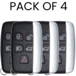 UrbanX Aftermarket Replacement Key Fob – FCC: KOBJTF10A – PN: CH22-15K601-AB – 5 Button – 4-Pack