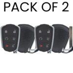 UrbanX Aftermarket Replacement 2015-2020 Cadillac Escalade Key Fob – FCC: HYQ2AB – PN: 13510242 – 6 Button – 2-Pack