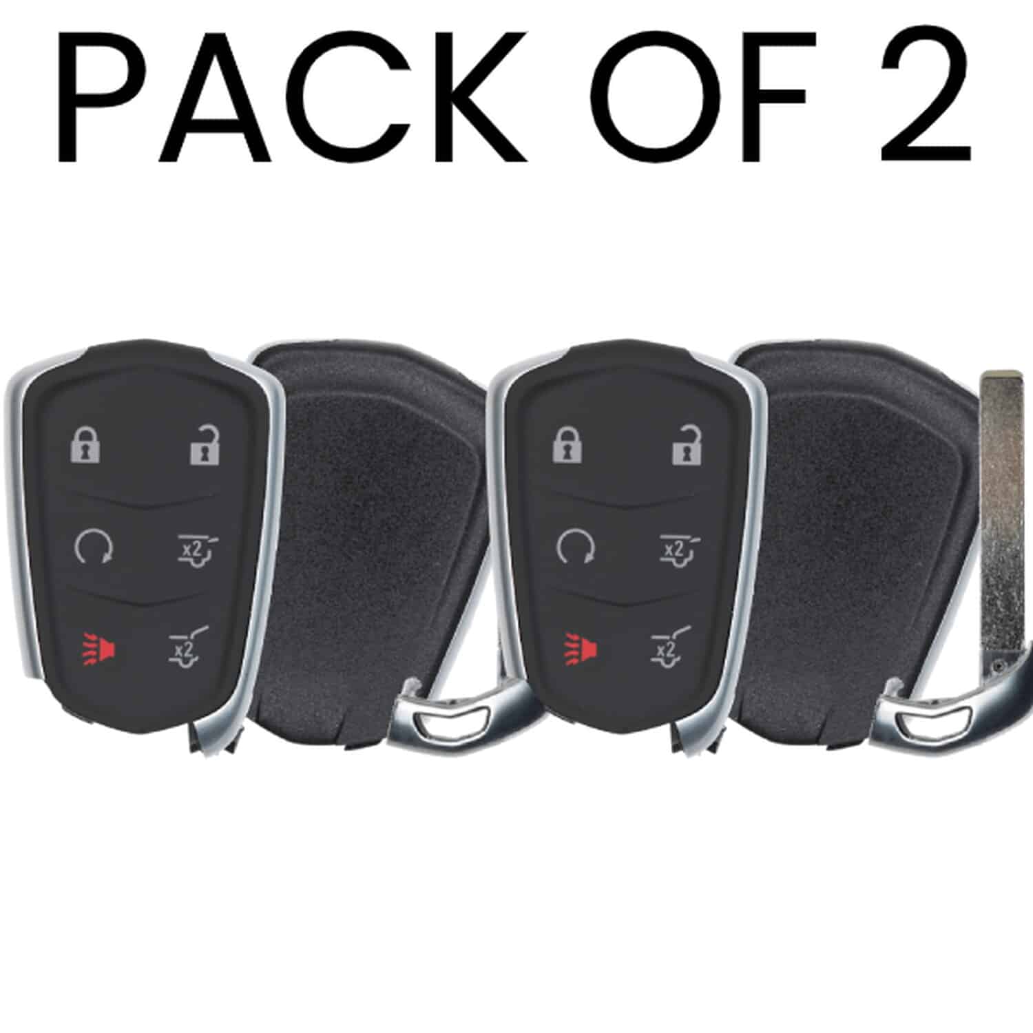 UrbanX Aftermarket Replacement 2015-2020 Cadillac Escalade Key Fob – FCC: HYQ2AB – PN: 13510242 – 6 Button – 2-Pack UrbanX Aftermarket Replacement 2015-2020 Cadillac Escalade Key Fob – FCC: HYQ2AB – PN: 13510242 – 6 Button – 2-Pack - Image 1