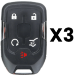 UrbanX Aftermarket Replacement Key Fob – FCC: HYQ1EA – PN: 13508275 – 5 Button – 3-Pack