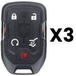 UrbanX Aftermarket Replacement Key Fob – FCC: HYQ1EA – PN: 13508275 – 5 Button – 3-Pack