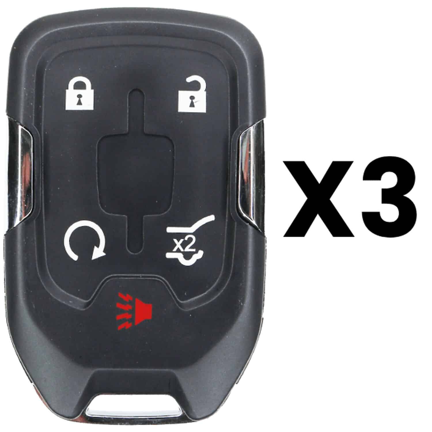 UrbanX Aftermarket Replacement Key Fob – FCC: HYQ1EA – PN: 13508275 – 5 Button – 3-Pack UrbanX Aftermarket Replacement Key Fob – FCC: HYQ1EA – PN: 13508275 – 5 Button – 3-Pack - Image 1