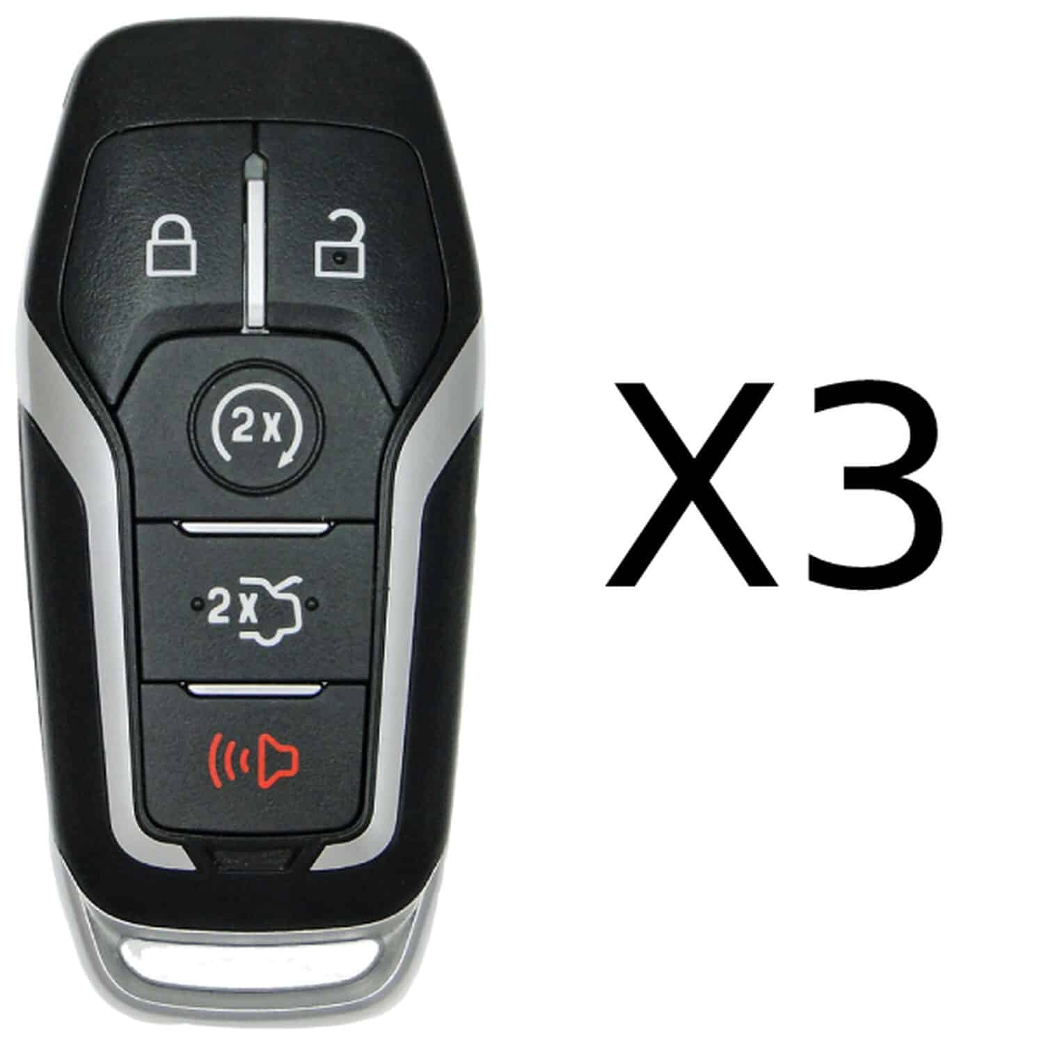UrbanX Aftermarket Replacement Key Fob – FCC: M3N-A2C31243300 – PN: 164R7989 – 5 Button – 3-Pack UrbanX Aftermarket Replacement Key Fob – FCC: M3N-A2C31243300 – PN: 164R7989 – 5 Button – 3-Pack - Image 1