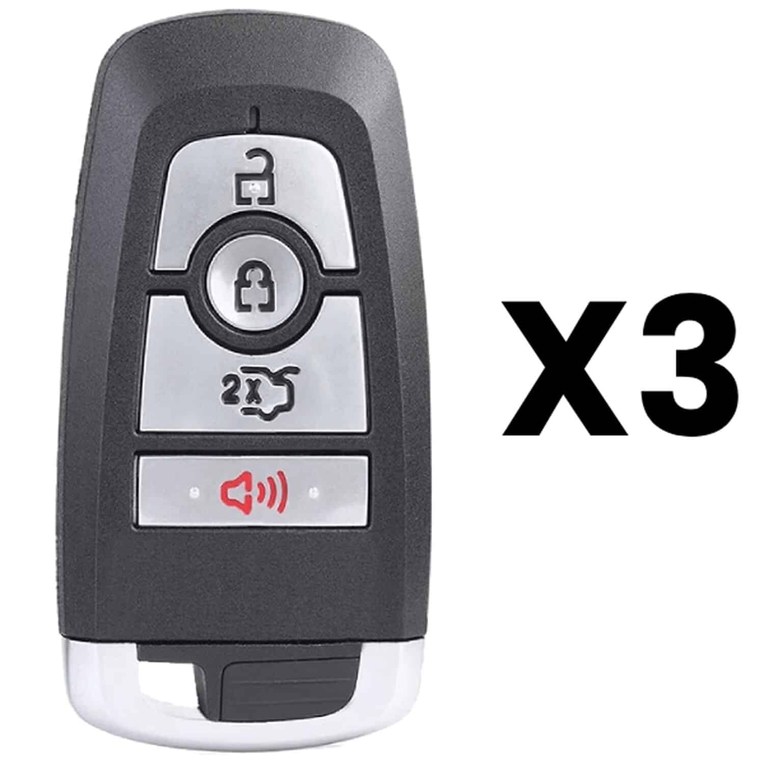 UrbanX Aftermarket Replacement Key Fob – FCC: M3N-A2C93142300 – PN: 164R8150 – 4 Button – 3-Pack UrbanX Aftermarket Replacement Key Fob – FCC: M3N-A2C93142300 – PN: 164R8150 – 4 Button – 3-Pack - Image 1