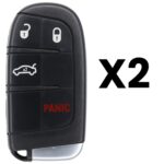 UrbanX Aftermarket Replacement Key Fob – FCC: M3N-40821302 – PN: 68155686AB – 4 Button – 2-Pack