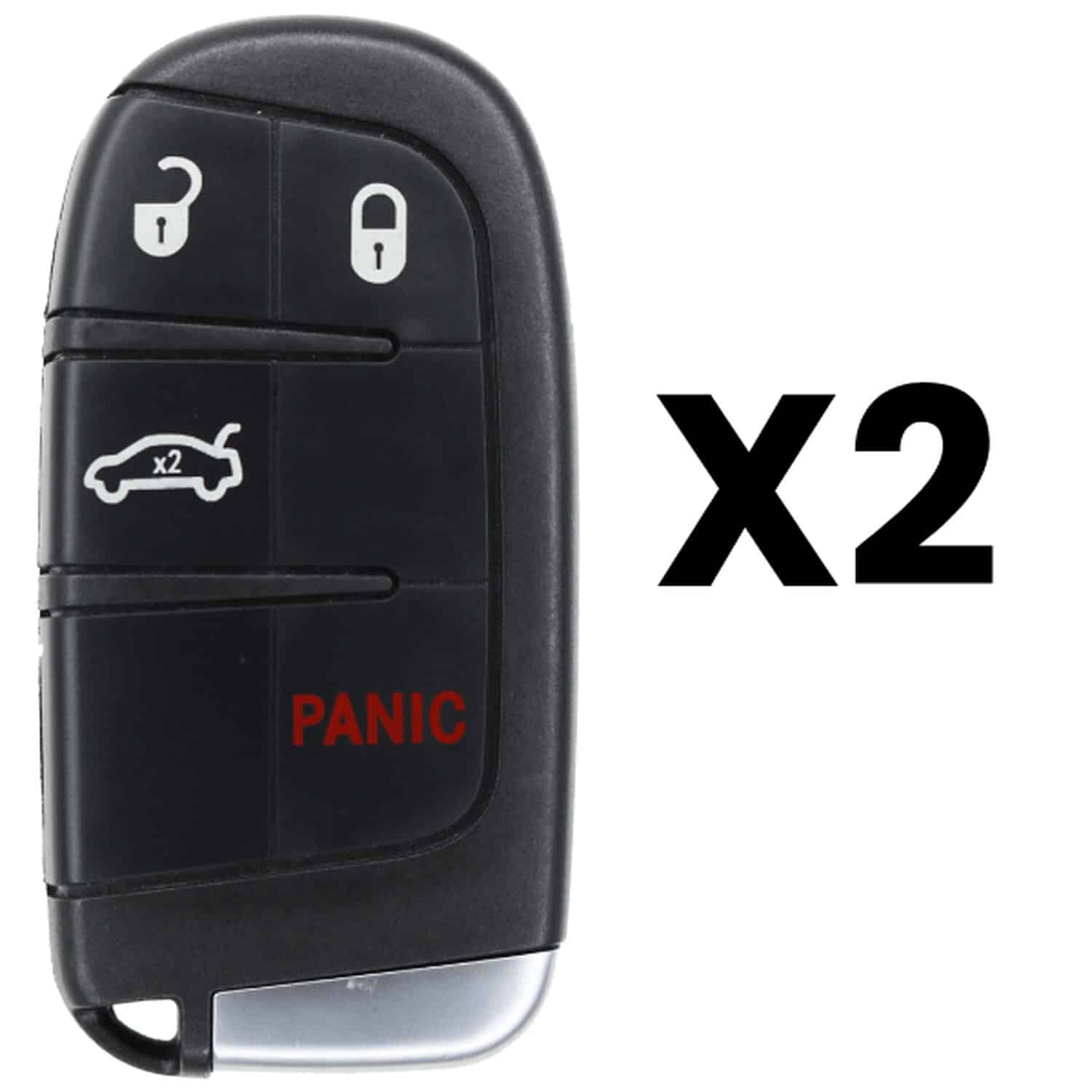 UrbanX Aftermarket Replacement Key Fob – FCC: M3M-40821302 – PN: 68155686AB – 4 Button – 2-Pack UrbanX Aftermarket Replacement Key Fob – FCC: M3N-40821302 – PN: 68155686AB – 4 Button – 2-Pack - Image 1
