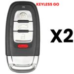 UrbanX Aftermarket Replacement Key Fob – FCC: IYZFBSB802 – PN: 8T0959754G – 4 Button – 2-Pack