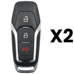 UrbanX Aftermarket Replacement Key Fob – FCC: M3N-A2C31243800 – PN: 164-R8111 – 3 Button – 2-Pack