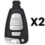 UrbanX Aftermarket Replacement 2007-2012 Hyundai Veracruz Key Fob – FCC: SY5VISMKFNA04 – PN: 954403J600 – 4 Button – 2-Pack