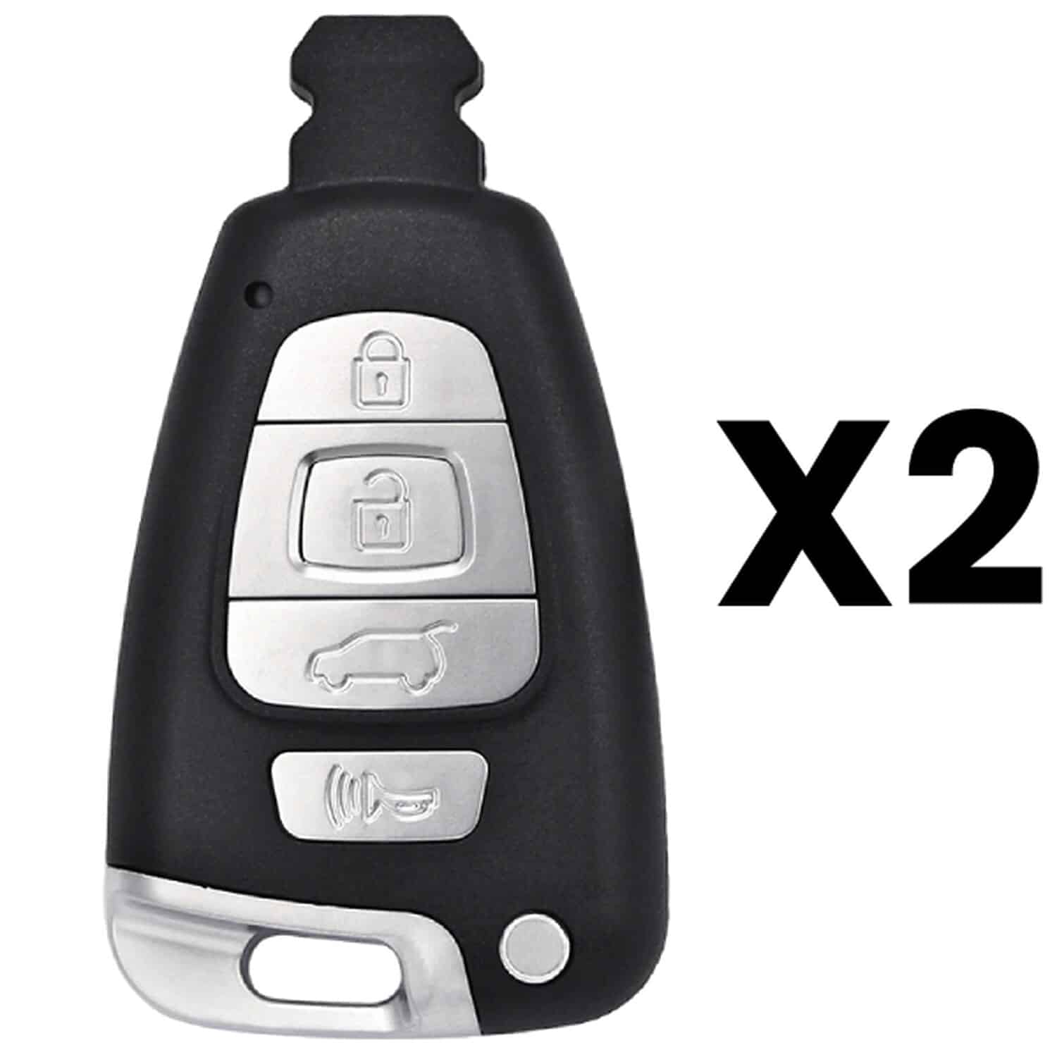 UrbanX Aftermarket Replacement 2007-2012 Hyundai Veracruz Key Fob – FCC: SY5VISMKFNA04 – PN: 954403J600 – 4 Button – 2-Pack UrbanX Aftermarket Replacement 2007-2012 Hyundai Veracruz Key Fob – FCC: SY5VISMKFNA04 – PN: 954403J600 – 4 Button – 2-Pack - Image 1