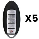 UrbanX Aftermarket Replacement Key Fob – FCC: KR5TXN4 – PN: 285E36CA6A – 5 Button – 5-Pack