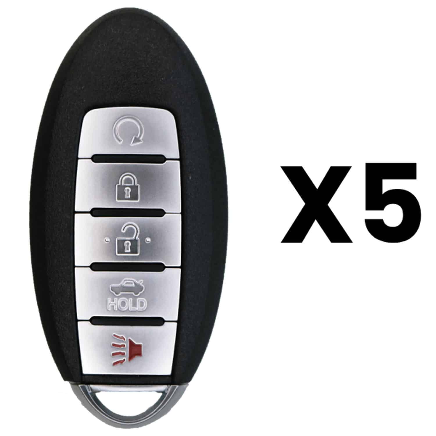 UrbanX Aftermarket Replacement Key Fob – FCC: KR5TXN4 – PN: 285E36CA6A – 5 Button – 5-Pack UrbanX Aftermarket Replacement Key Fob – FCC: KR5TXN4 – PN: 285E36CA6A – 5 Button – 5-Pack - Image 1