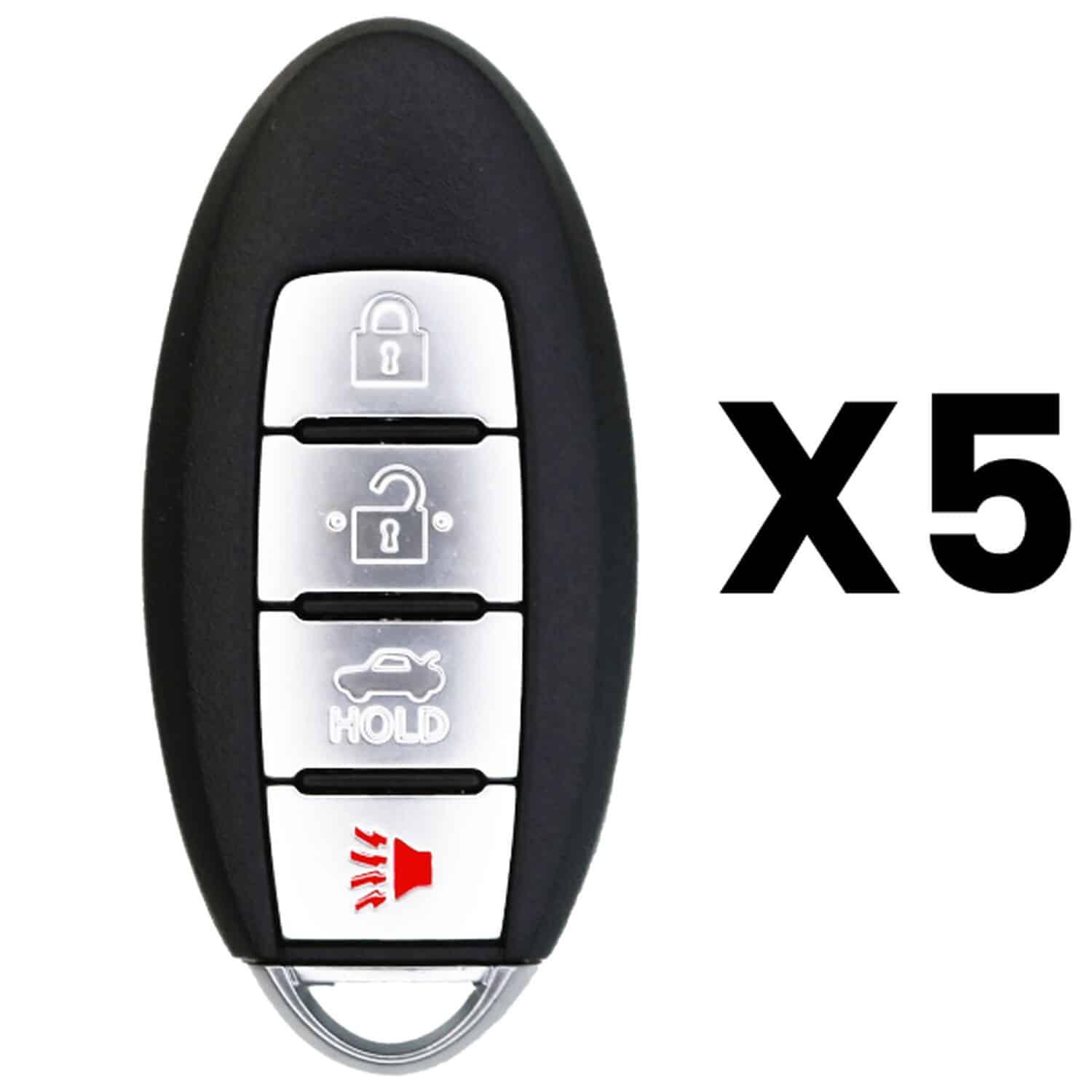 UrbanX Aftermarket Replacement Key Fob – FCC: KR5TXN1 – PN: 285E36CA1A – 4 Button – 5-Pack UrbanX Aftermarket Replacement Key Fob – FCC: KR5TXN1 – PN: 285E36CA1A – 4 Button – 5-Pack - Image 1