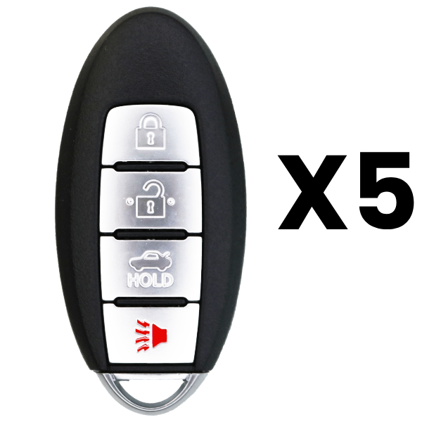 UrbanX Aftermarket Replacement Key Fob – FCC: KR5TXN1 – PN: 285E36CA1A – 4 Button – 5-Pack UrbanX Aftermarket Replacement Key Fob – FCC: KR5TXN1 – PN: 285E36CA1A – 4 Button – 5-Pack - Image 1