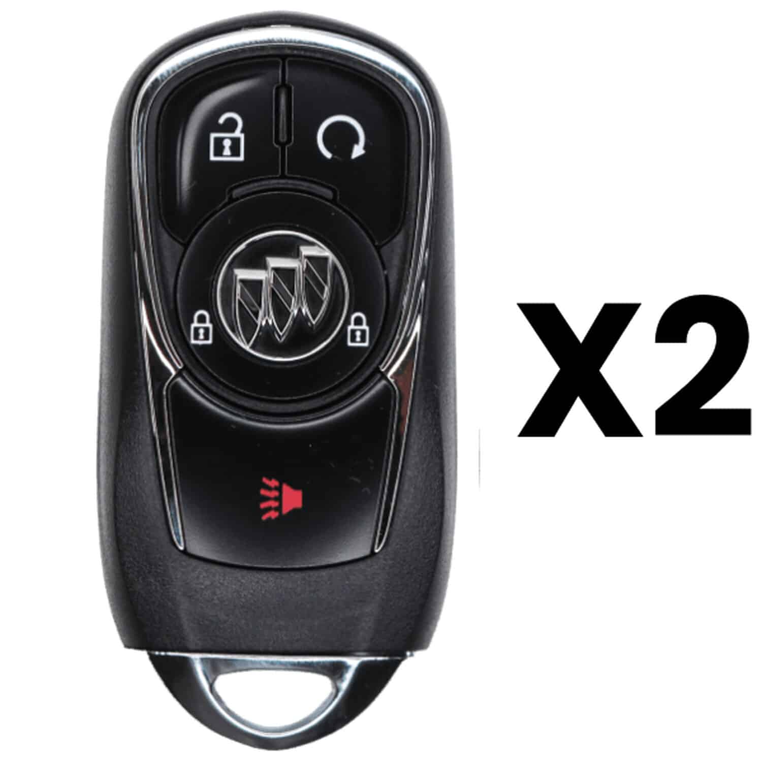 UrbanX Aftermarket Replacement 2017-2020 Buick Encore Key Fob – FCC: HYQ4AA – PN: 13506665 – 4 Button – 2-Pack UrbanX Aftermarket Replacement 2017-2020 Buick Encore Key Fob – FCC: HYQ4AA – PN: 13506665 – 4 Button – 2-Pack - Image 1