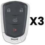 UrbanX Aftermarket Replacement Key Fob – FCC: HYQ2AB – PN: 13510253 – 4 Button – 3-Pack