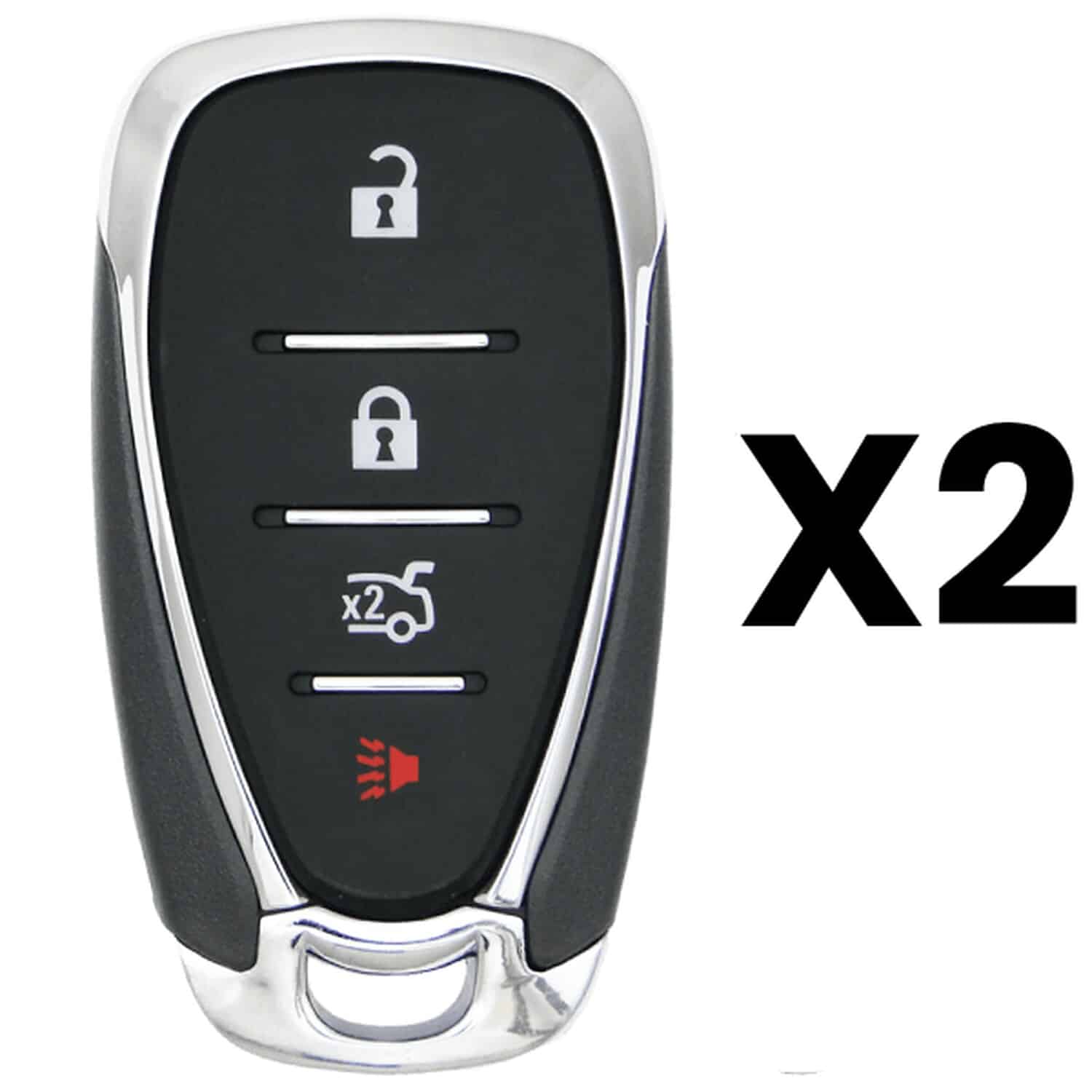 UrbanX Aftermarket Replacement Key Fob – FCC: HYQ4AA – PN: 13529661 – 4 Button – 2-Pack UrbanX Aftermarket Replacement Key Fob – FCC: HYQ4AA – PN: 13529661 – 4 Button – 2-Pack - Image 1