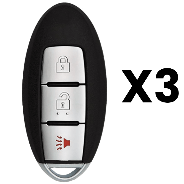 UrbanX Aftermarket Replacement Key Fob – FCC: KR5S180144106 – PN: 285E34CB1C – 3 Button – 3-Pack UrbanX Aftermarket Replacement Key Fob – FCC: KR5S180144106 – PN: 285E34CB1C – 3 Button – 3-Pack - Image 1