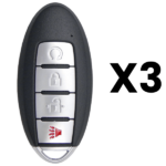 UrbanX Aftermarket Replacement Key Fob – FCC: KR5S180144106 – PN: 285E36FL2B – 4 Button – 3-Pack
