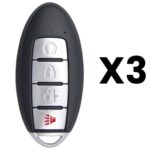 UrbanX Aftermarket Replacement Key Fob – FCC: KR5S180144106 – PN: 285E36FL2B – 4 Button – 3-Pack