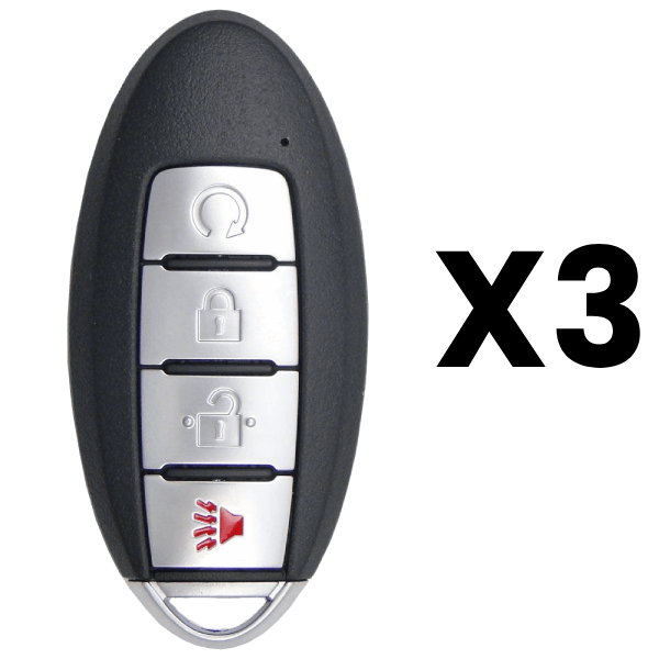 UrbanX Aftermarket Replacement Key Fob – FCC: KR5S180144106 – PN: 285E36FL2B – 4 Button – 3-Pack UrbanX Aftermarket Replacement Key Fob – FCC: KR5S180144106 – PN: 285E36FL2B – 4 Button – 3-Pack - Image 1