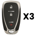 UrbanX Aftermarket Replacement Key Fob – FCC: HYQ4AA – PN: 13529665 – 3 Button – 3-Pack