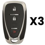 UrbanX Aftermarket Replacement Key Fob – FCC: HYQ4AA – PN: 13529665 – 3 Button – 3-Pack