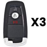 UrbanX Aftermarket Replacement Key Fob – FCC: M3N-A2C93142300 – PN: 164R8163 – 3 Button – 3-Pack