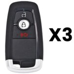 UrbanX Aftermarket Replacement Key Fob – FCC: M3N-A2C93142300 – PN: 164R8163 – 3 Button – 3-Pack