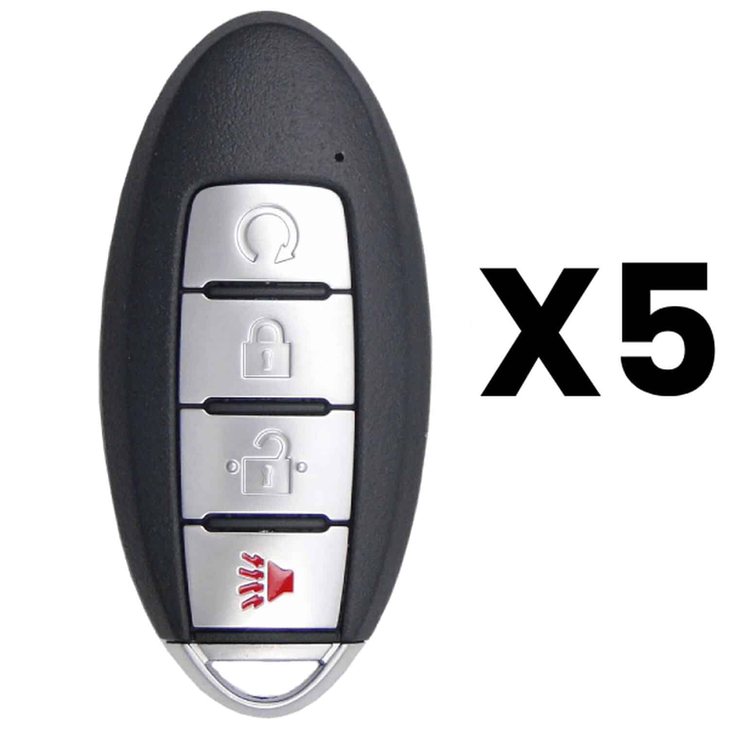 UrbanX Aftermarket Replacement Key Fob – FCC: KR5TXN7 – PN: 285E3-9UF5B – 4 Button – 5-Pack UrbanX Aftermarket Replacement Key Fob – FCC: KR5TXN7 – PN: 285E3-9UF5B – 4 Button – 5-Pack - Image 1