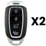UrbanX Aftermarket Replacement 2020 Hyundai Palisade Key Fob – FCC: TQ8-FOB-4F19 – PN: 95440J9001 – 4 Button – 2-Pack