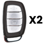 UrbanX Aftermarket Replacement 2019-2021 Hyundai Tucson Key Fob – FCC: TQ8-FOB-4F11 – PN: 95440D3510 – 4 Button – 2-Pack