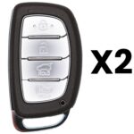 UrbanX Aftermarket Replacement 2019-2021 Hyundai Tucson Key Fob – FCC: TQ8-FOB-4F11 – PN: 95440D3510 – 4 Button – 2-Pack