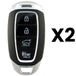 UrbanX Aftermarket Replacement 2019-2020 Hyundai Santa Fe Key Fob – FCC: TQ8-FOB-4F19 – PN: 95440-S1000 – 4 Button – 2-Pack